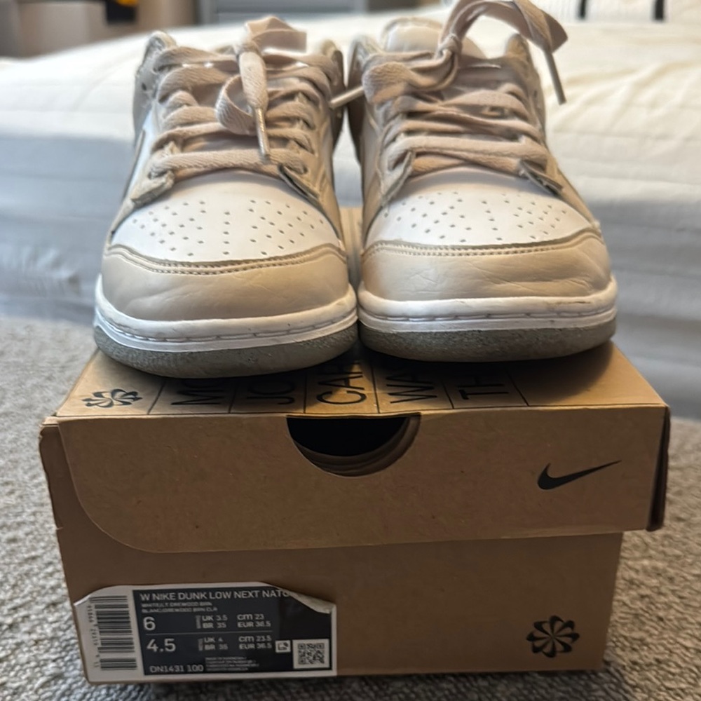 Nike Womens Dunk Low Next Nature Shoes - Cream